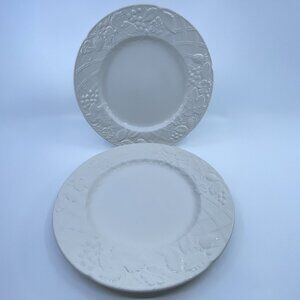 vintage mikasa english countryside dinner plate embossed design set of 2